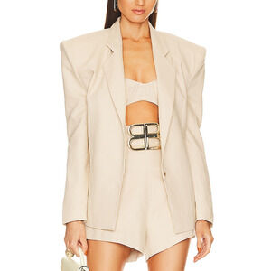 Bronx And Banco 'Capri' White Cotton Blazer Size XS